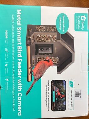 Metal Smart Bird Feeder with Camera